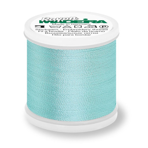 Madeira Rayon 40 machine embroidery thread 1000m spools 1045 light teal